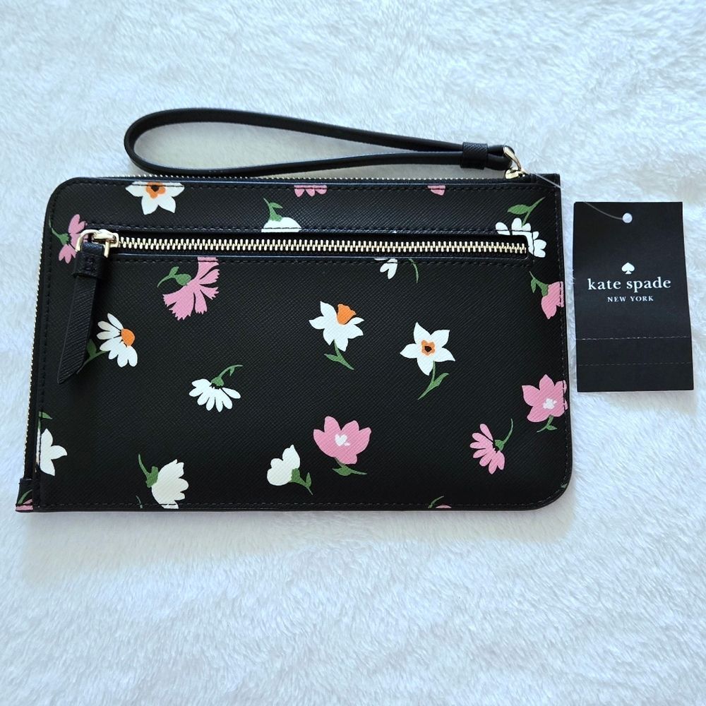 ✨️HP 2X✨️ Kate Spade♠️ Medium "Cameron" L-Zip Wristlet - NWT - Picture 2 of 16